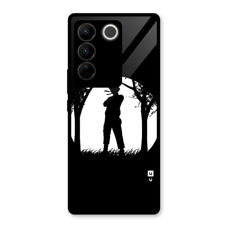 Naruto Silhouette Glass Back Case for Vivo V27