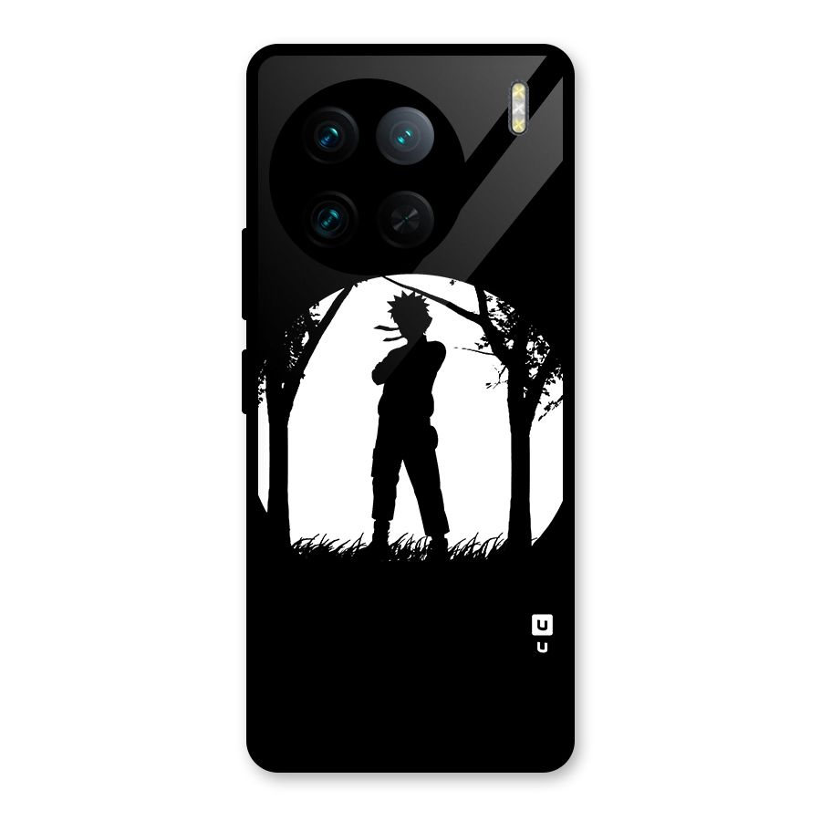 Naruto Silhouette Glass Back Case for Vivo X90 Pro
