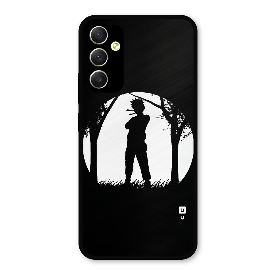 Naruto Silhouette Metal Back Case for Galaxy A34