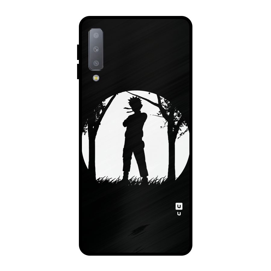 Naruto Silhouette Metal Back Case for Galaxy A7 (2018)