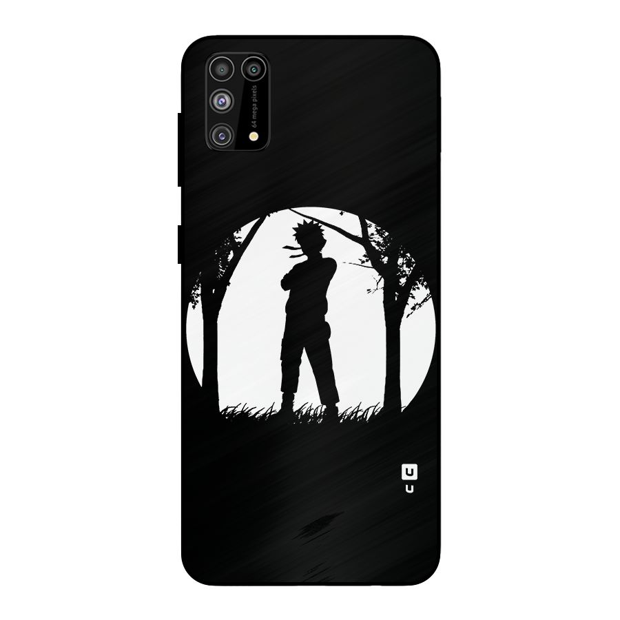 Naruto Silhouette Metal Back Case for Galaxy M31