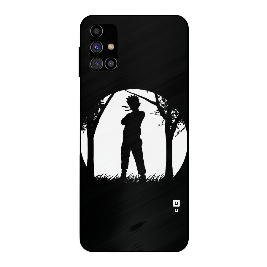 Naruto Silhouette Metal Back Case for Galaxy M31s