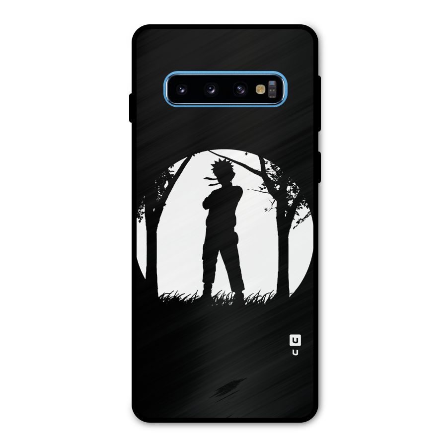 Naruto Silhouette Metal Back Case for Galaxy S10
