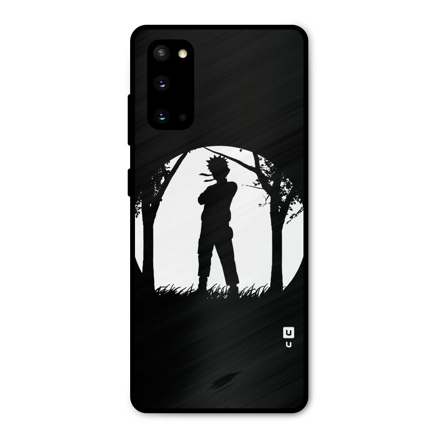 Naruto Silhouette Metal Back Case for Galaxy S20