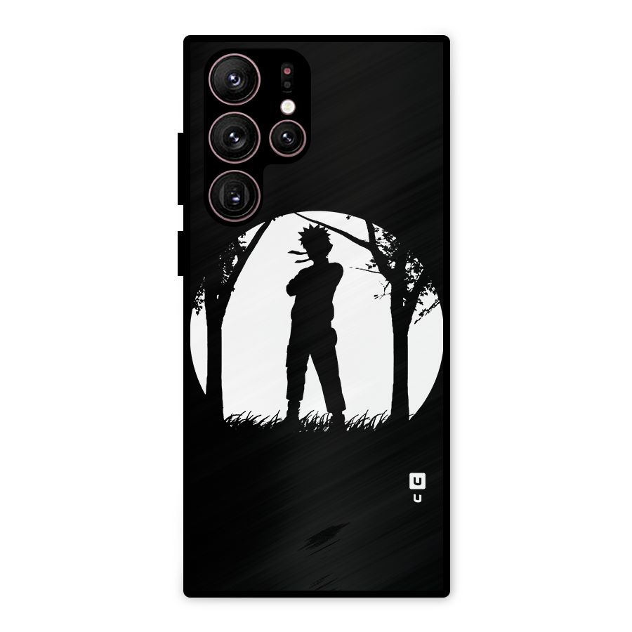 Naruto Silhouette Metal Back Case for Galaxy S22 Ultra 5G