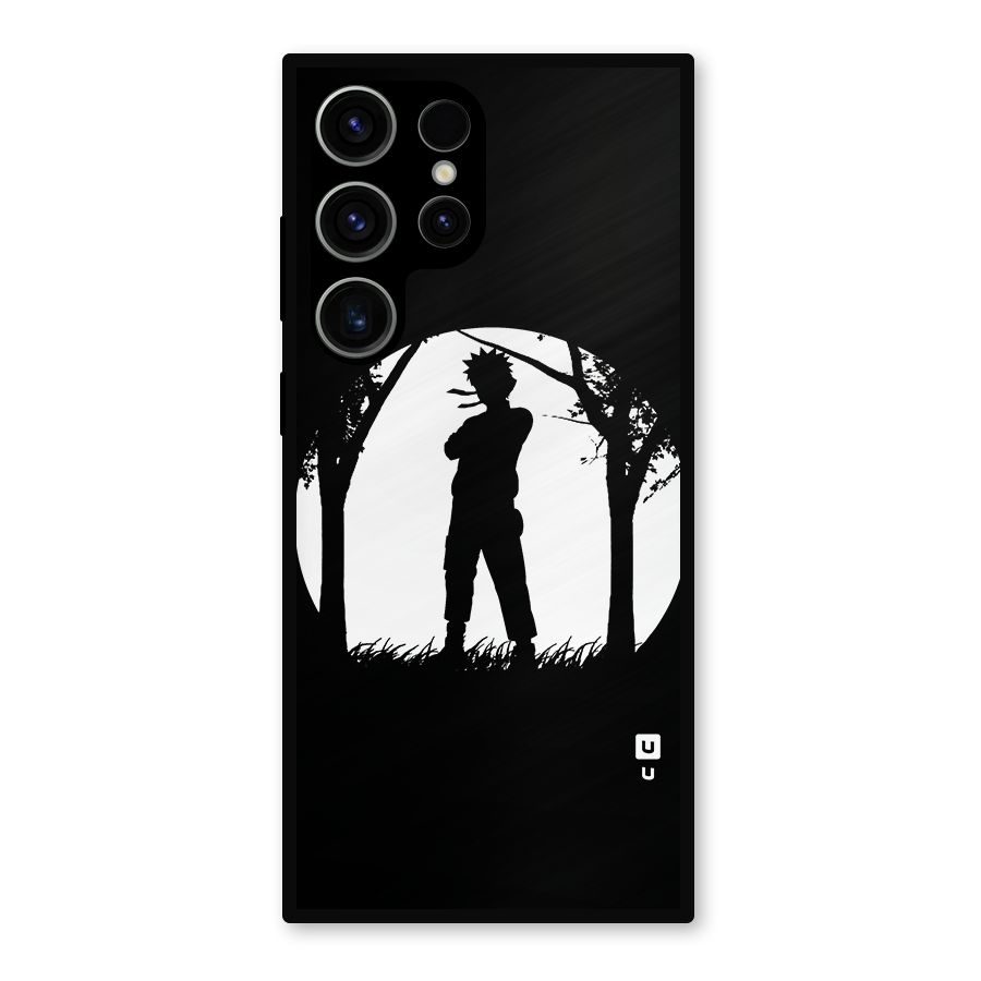 Naruto Silhouette Metal Back Case for Galaxy S23 Ultra