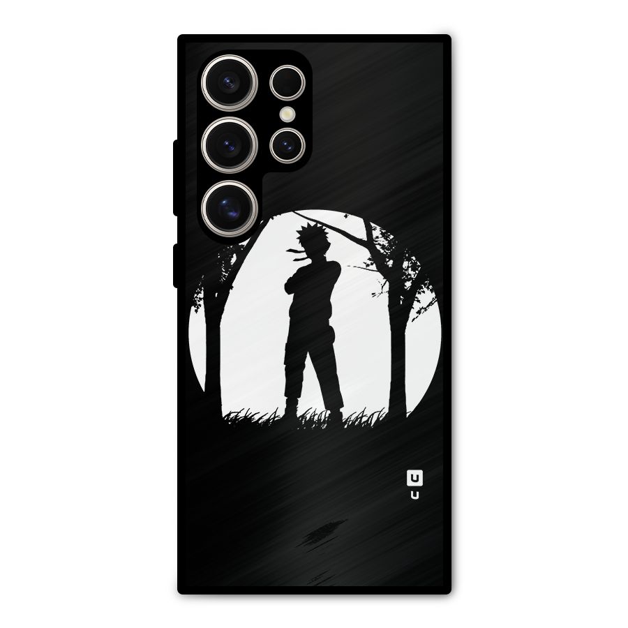 Naruto Silhouette Metal Back Case for Galaxy S24 Ultra