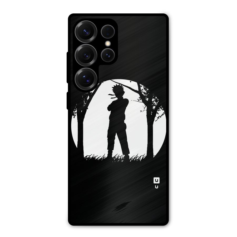 Naruto Silhouette Metal Back Case for Galaxy S25 Ultra