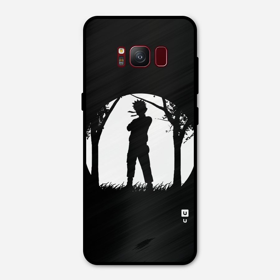 Naruto Silhouette Metal Back Case for Galaxy S8