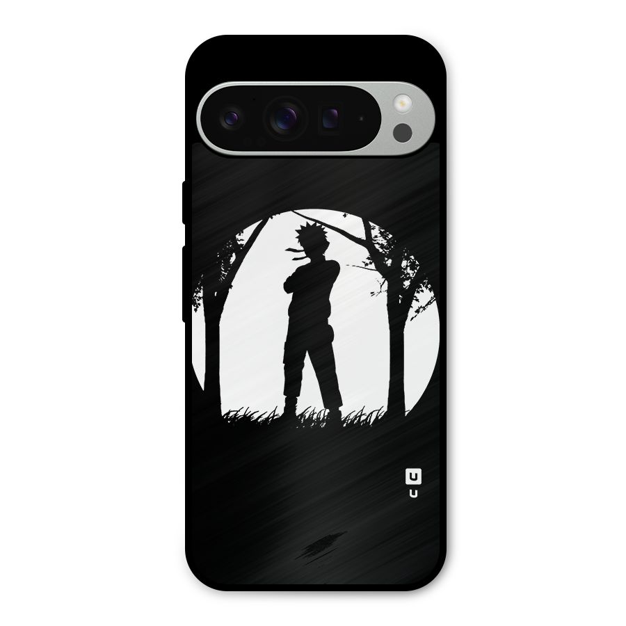 Naruto Silhouette Metal Back Case for Google Pixel 9 Pro XL