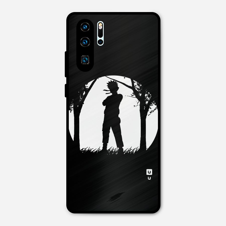 Naruto Silhouette Metal Back Case for Huawei P30 Pro