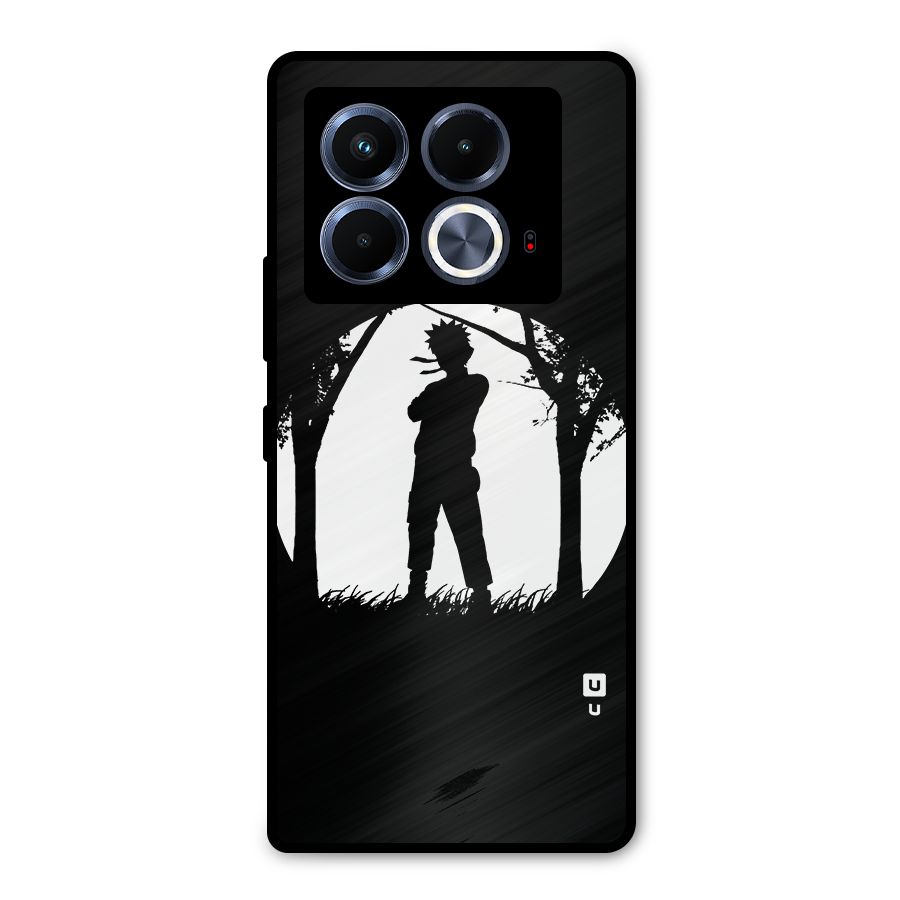 Naruto Silhouette Metal Back Case for Infinix Note 40 5G