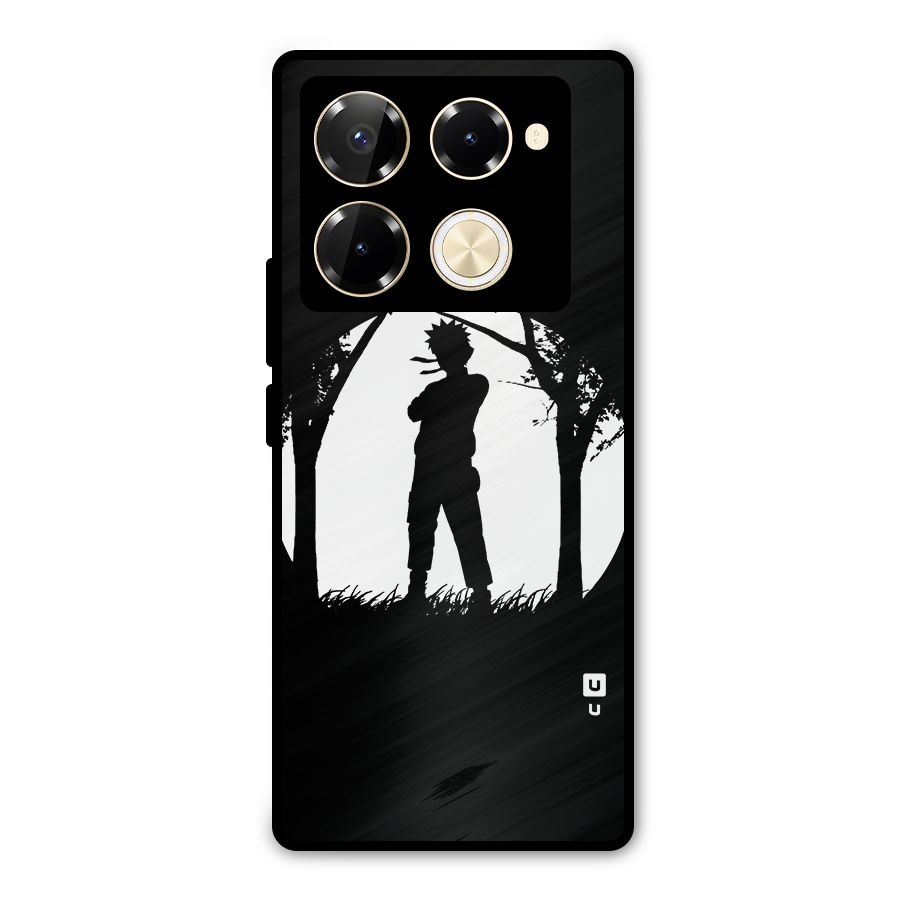 Naruto Silhouette Metal Back Case for Infinix Note 40 Pro