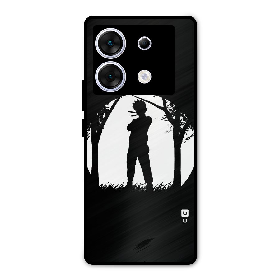 Naruto Silhouette Metal Back Case for Infinix Zero 30 5G