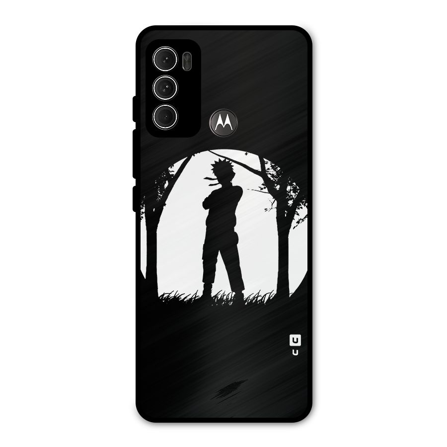 Naruto Silhouette Metal Back Case for Moto G60