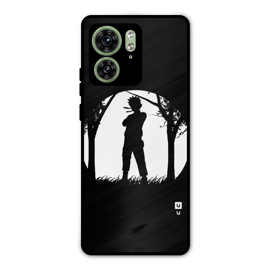 Naruto Silhouette Metal Back Case for Motorola Edge 40 5G