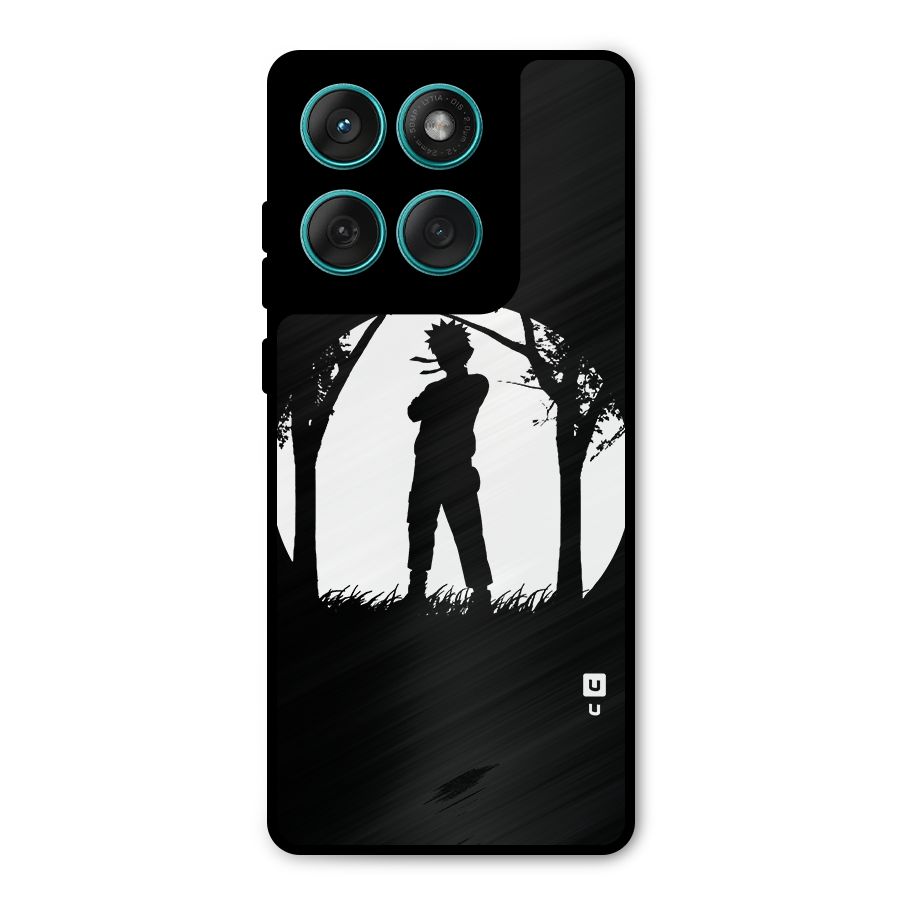 Naruto Silhouette Metal Back Case for Motorola Edge 60 Fusion