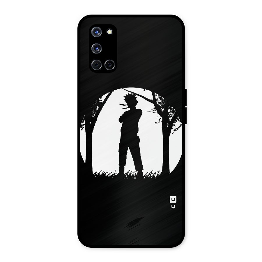 Naruto Silhouette Metal Back Case for Oppo A52
