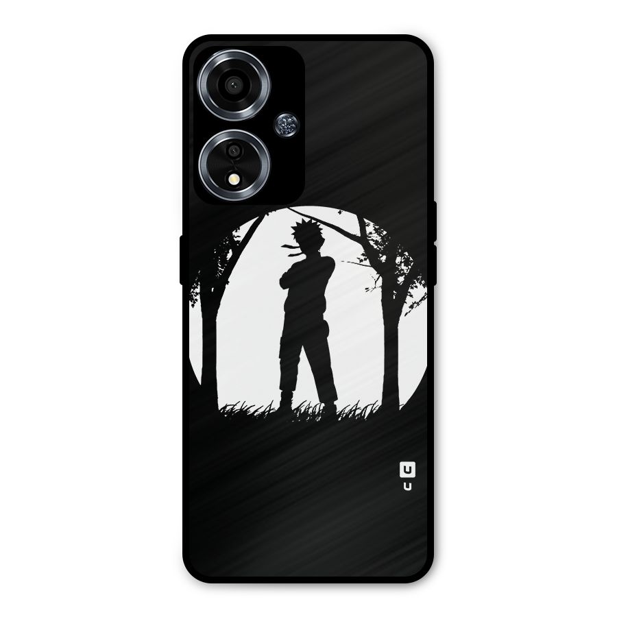 Naruto Silhouette Metal Back Case for Oppo A59