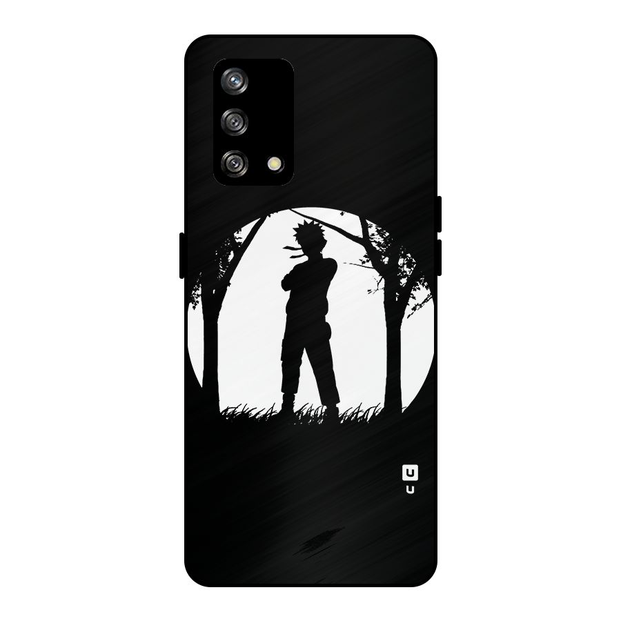 Naruto Silhouette Metal Back Case for Oppo F19