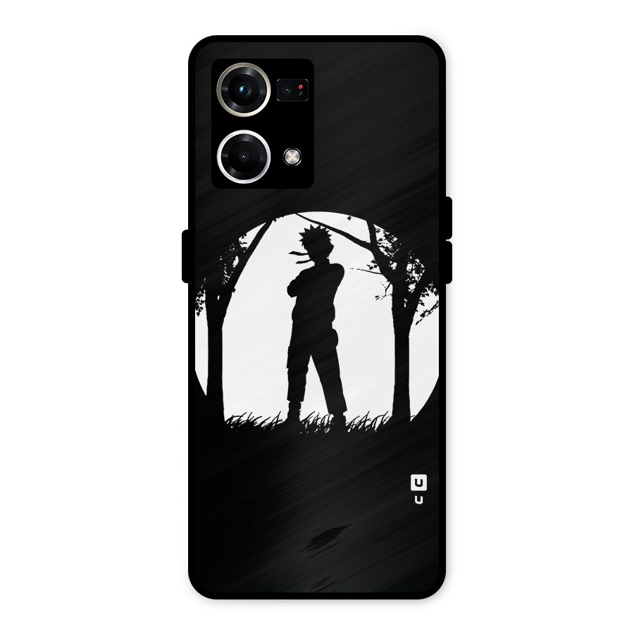 Naruto Silhouette Metal Back Case for Oppo F21 Pro 4G