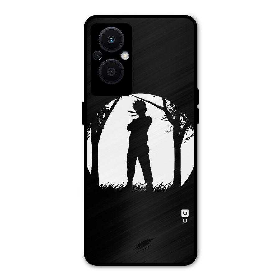Naruto Silhouette Metal Back Case for Oppo F21s Pro 5G
