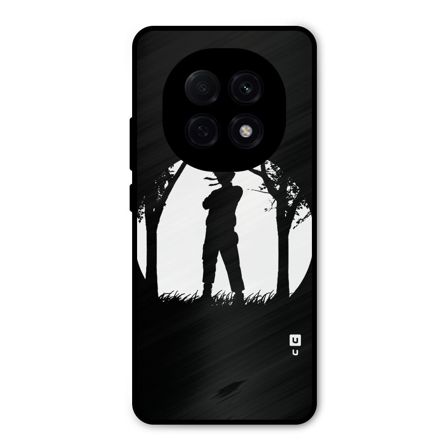 Naruto Silhouette Metal Back Case for Oppo F29 Pro