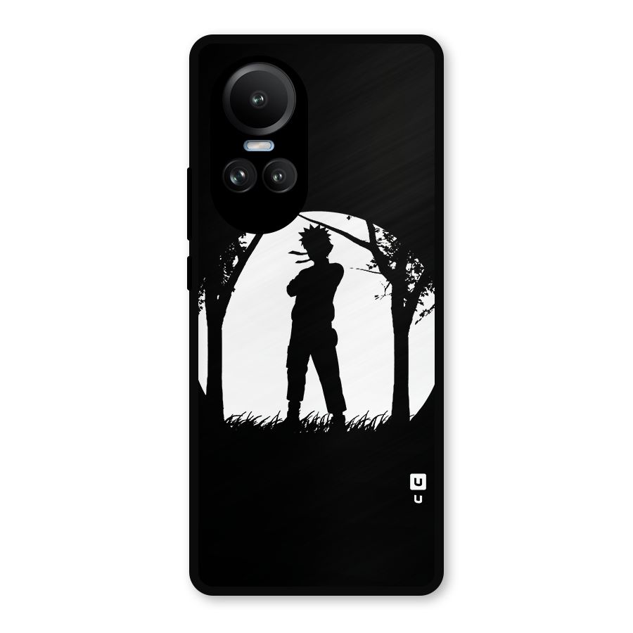 Naruto Silhouette Metal Back Case for Oppo Reno10