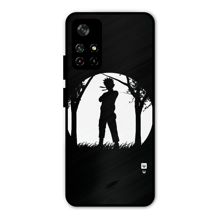 Naruto Silhouette Metal Back Case for Poco M4 Pro 5G