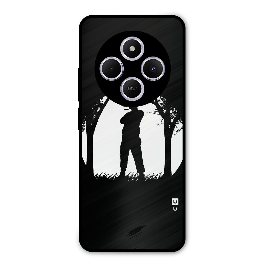 Naruto Silhouette Metal Back Case for Poco M7