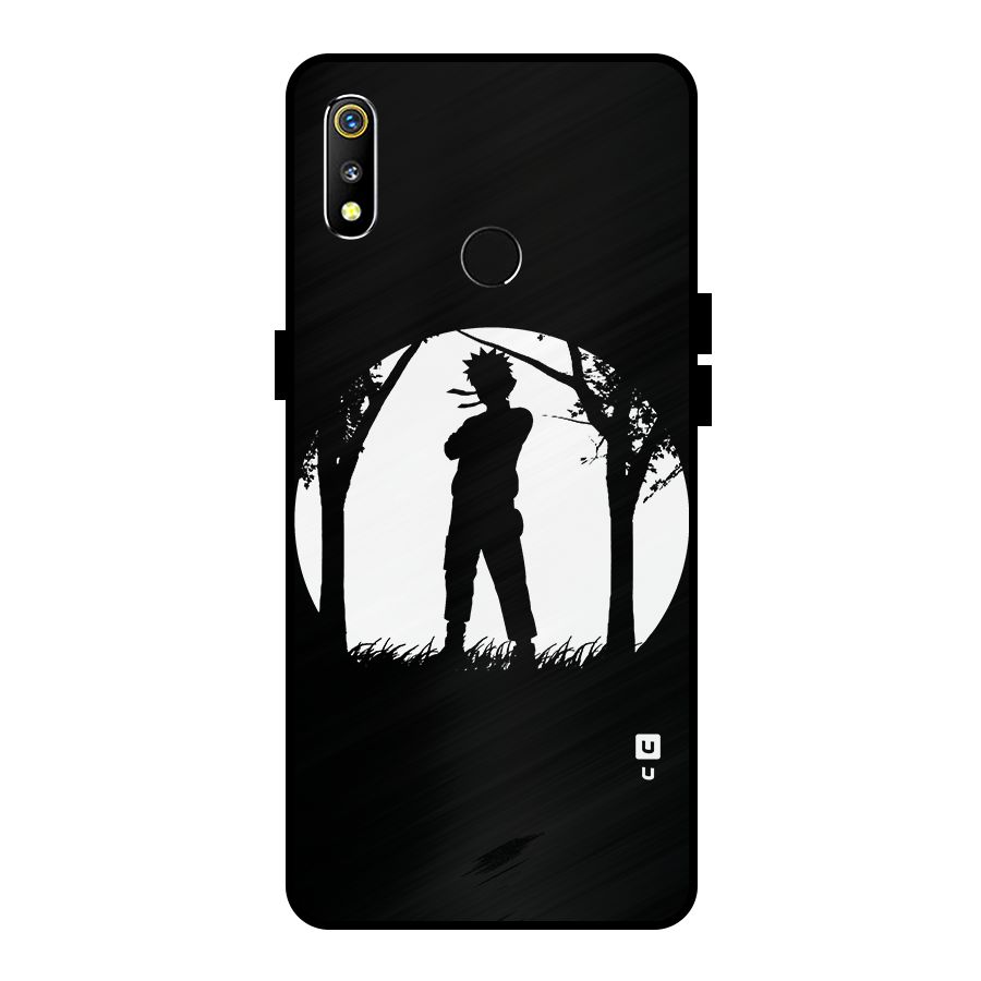 Naruto Silhouette Metal Back Case for Realme 3i