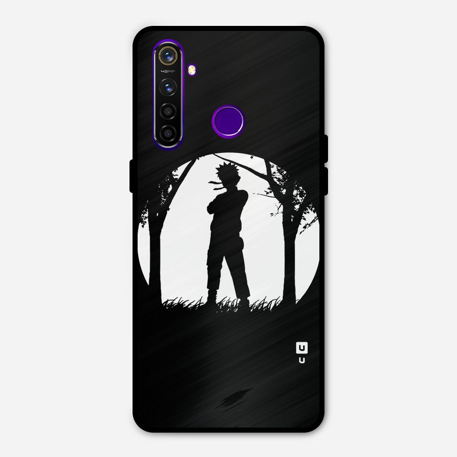 Naruto Silhouette Metal Back Case for Realme 5 Pro