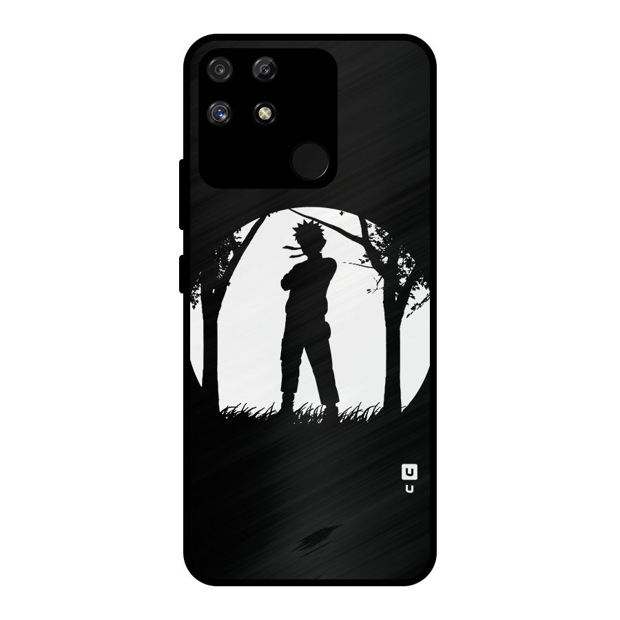 Naruto Silhouette Metal Back Case for Realme Narzo 50A