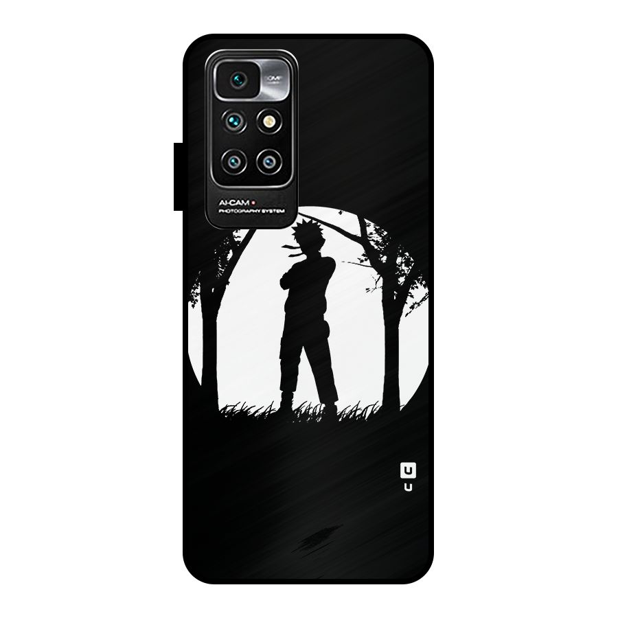 Naruto Silhouette Metal Back Case for Redmi 10 Prime