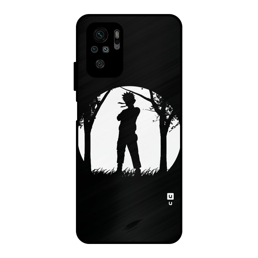 Naruto Silhouette Metal Back Case for Redmi Note 10S