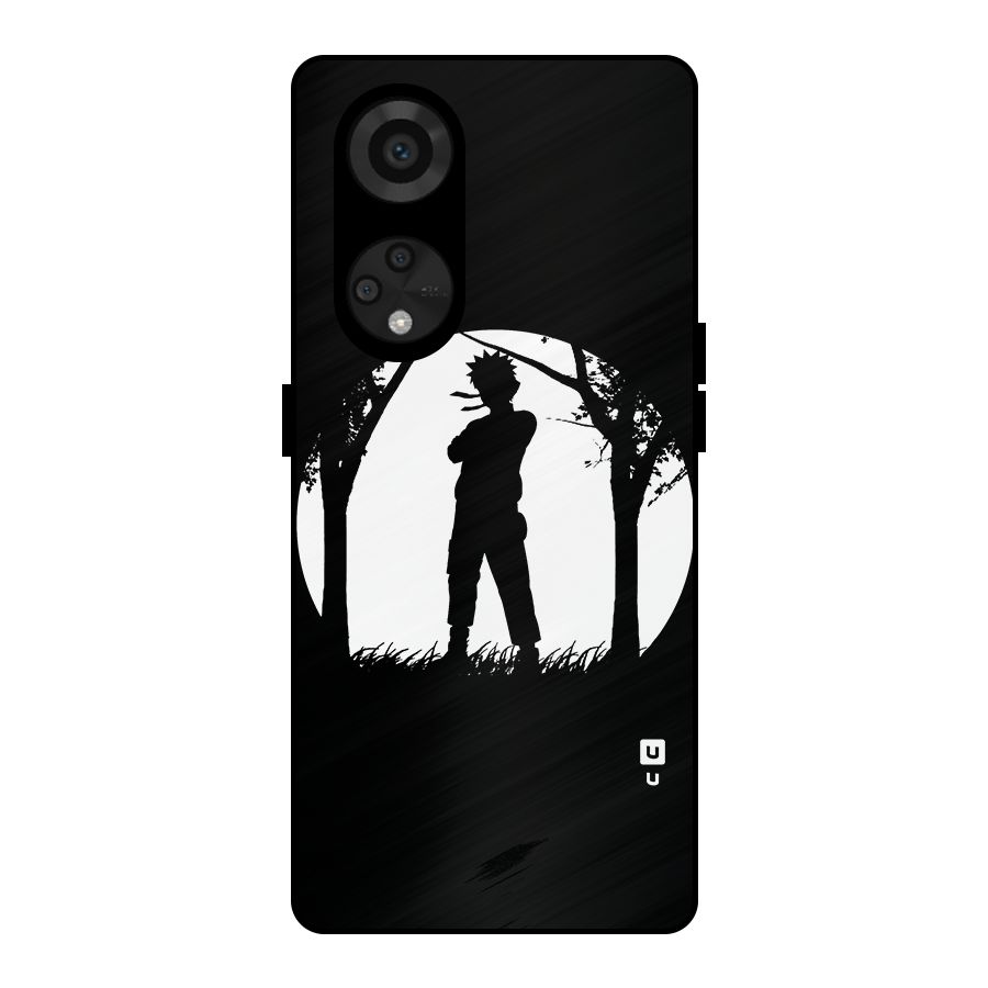 Naruto Silhouette Metal Back Case for Reno8 T 5G
