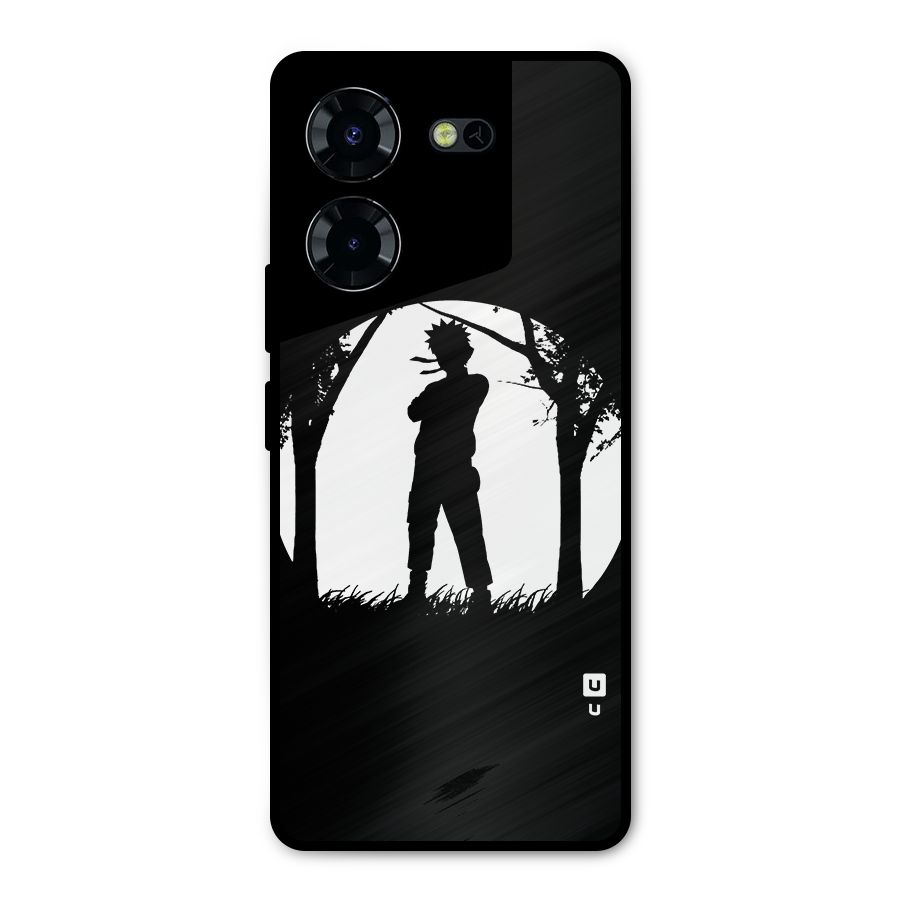 Naruto Silhouette Metal Back Case for Tecno Pova 5 Pro 5G