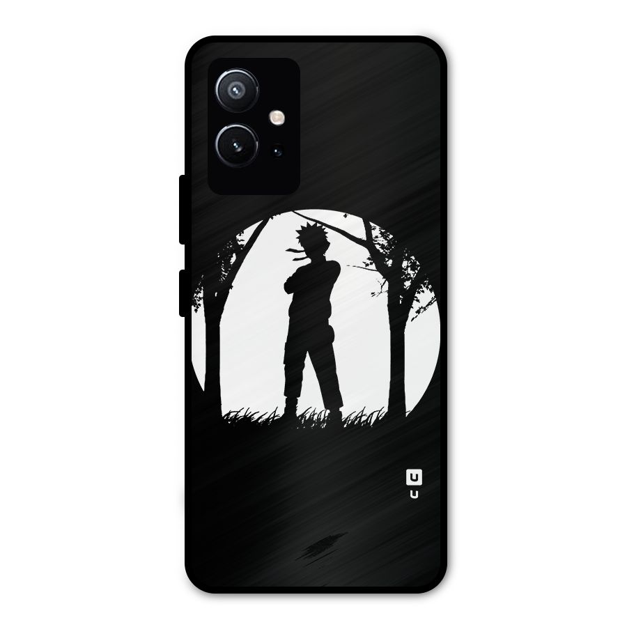 Naruto Silhouette Metal Back Case for Vivo T1 5G