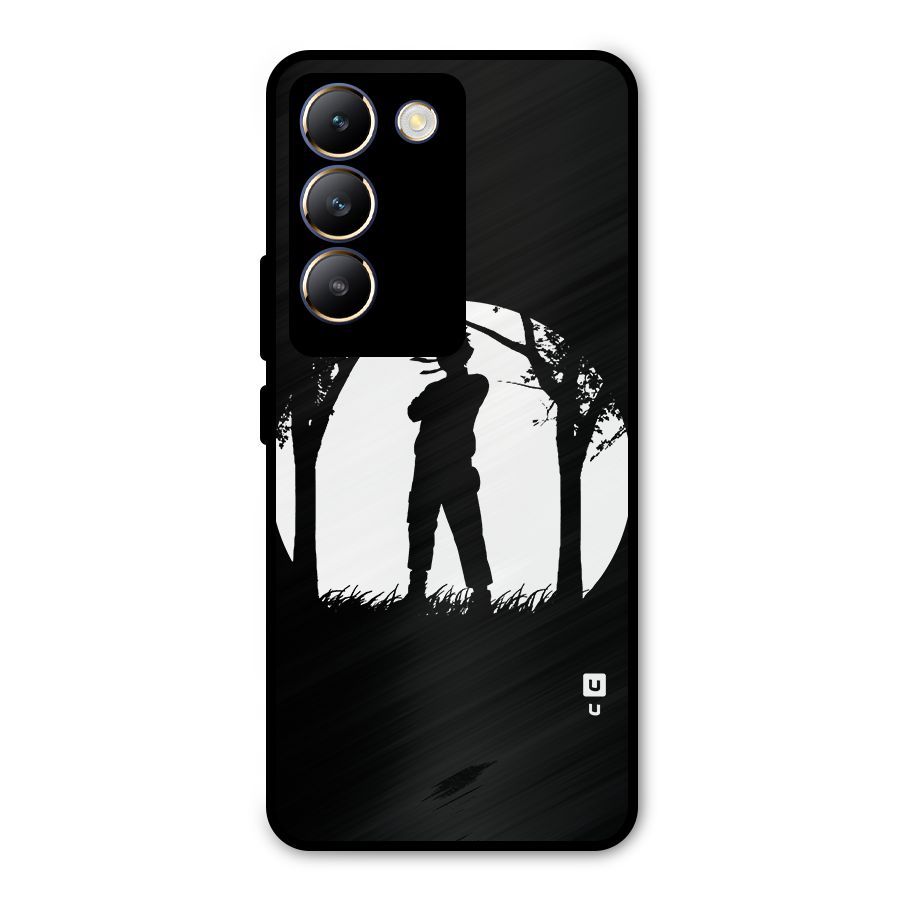 Naruto Silhouette Metal Back Case for Vivo T3 5G