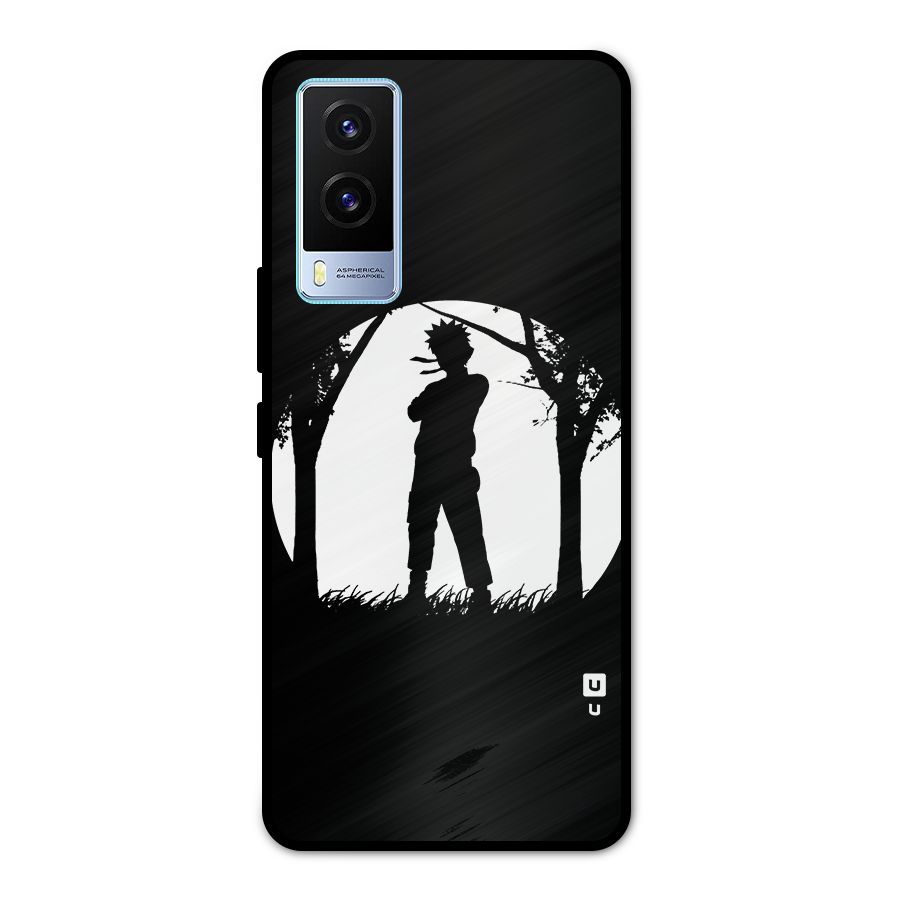 Naruto Silhouette Metal Back Case for Vivo V21e 5G