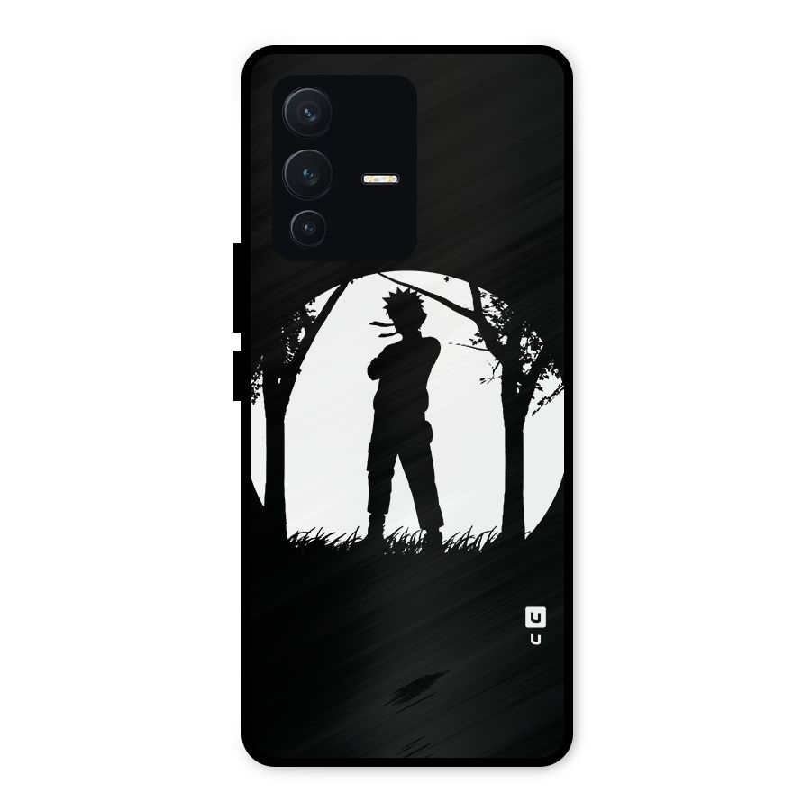 Naruto Silhouette Metal Back Case for Vivo V23 5G