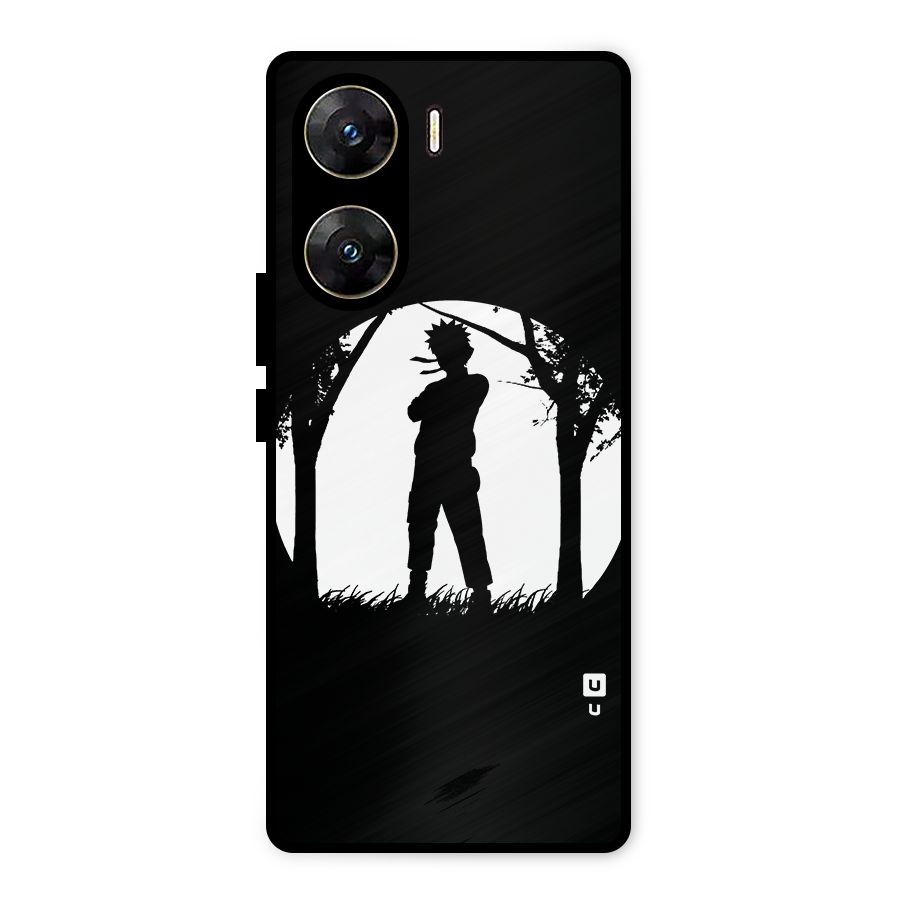 Naruto Silhouette Metal Back Case for Vivo V29e