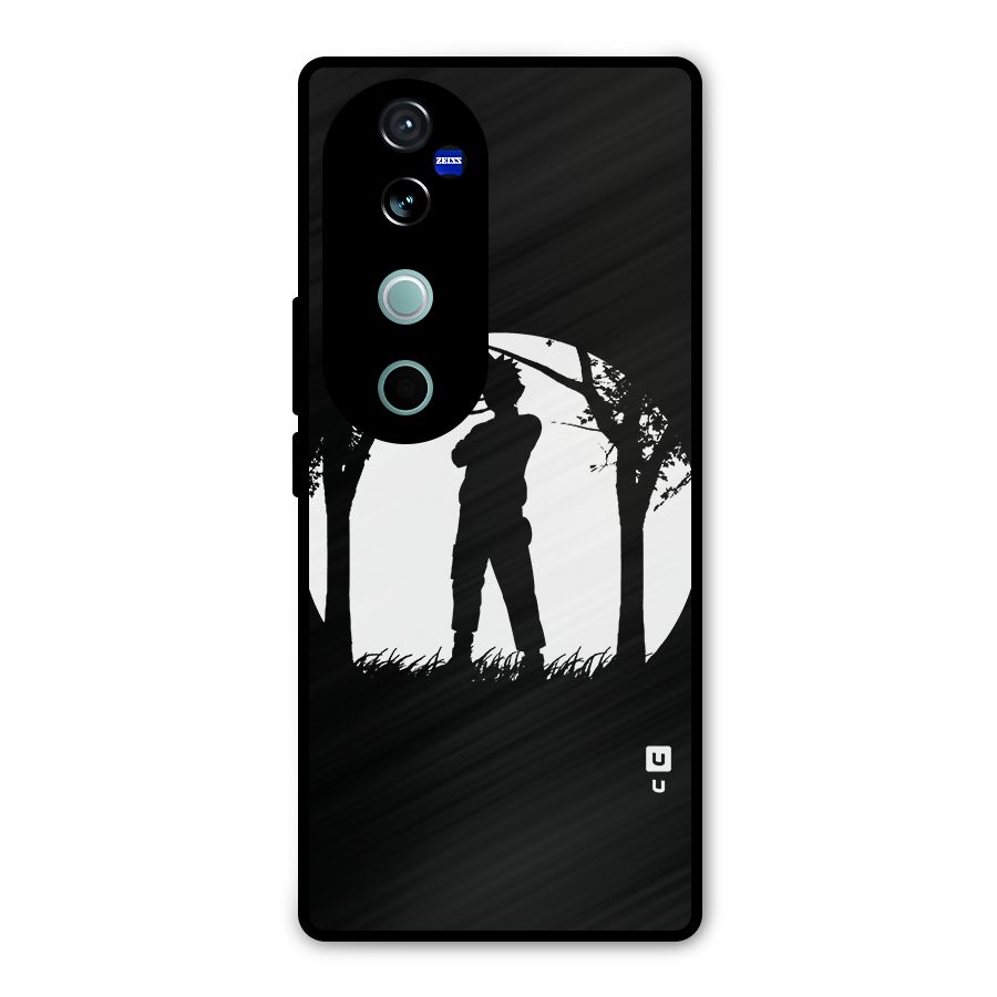 Naruto Silhouette Metal Back Case for Vivo V40
