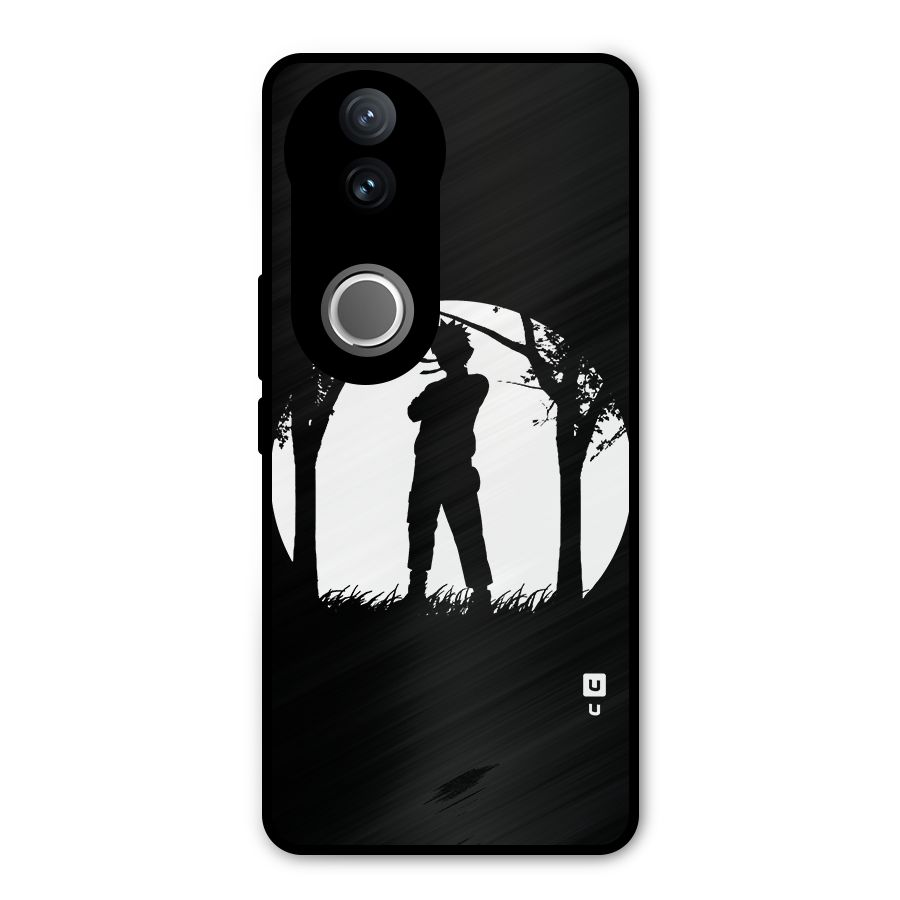 Naruto Silhouette Metal Back Case for Vivo V50e