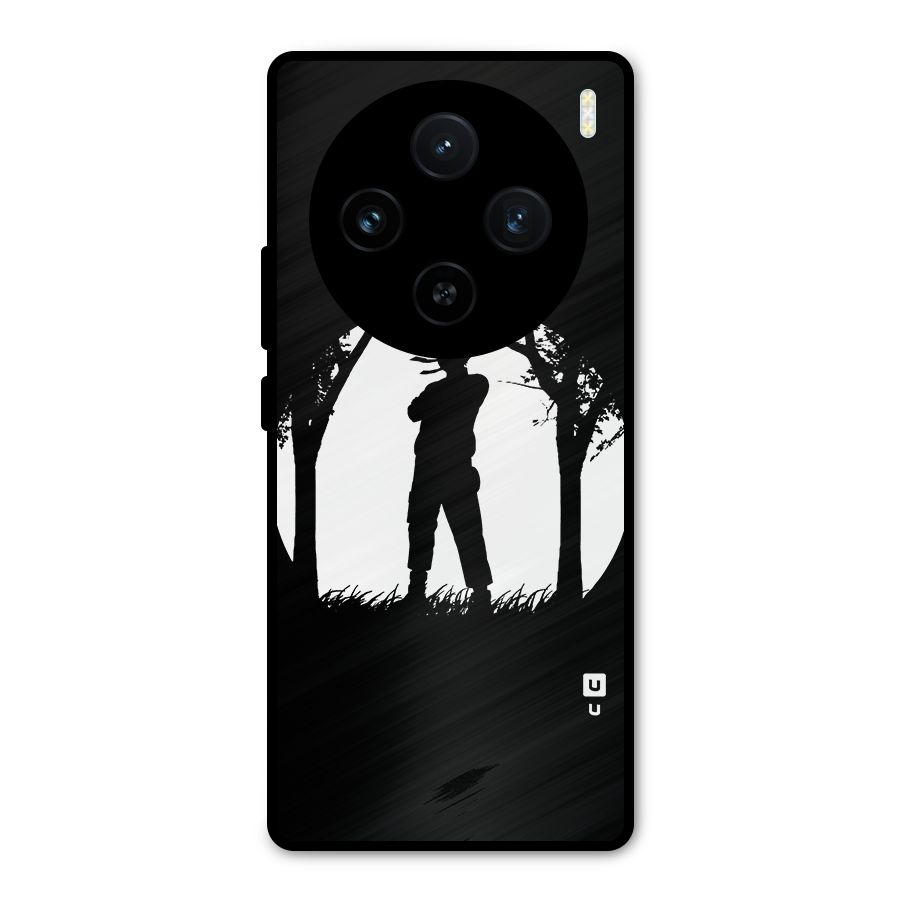 Naruto Silhouette Metal Back Case for Vivo X100