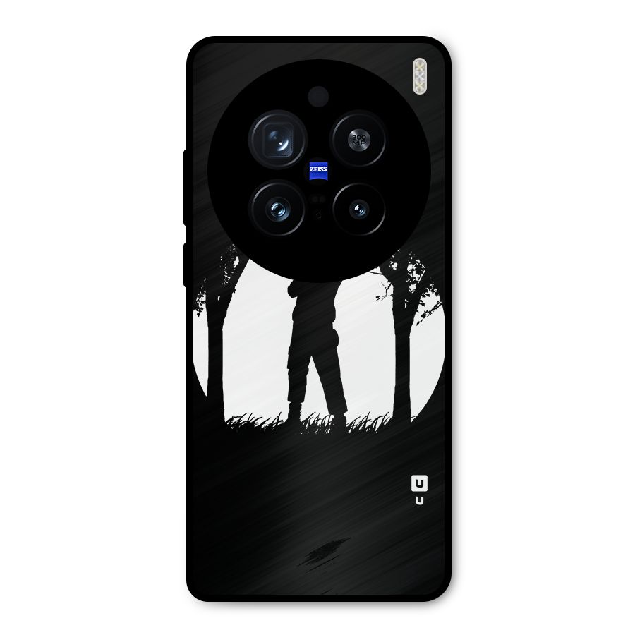 Naruto Silhouette Metal Back Case for Vivo X200 Pro