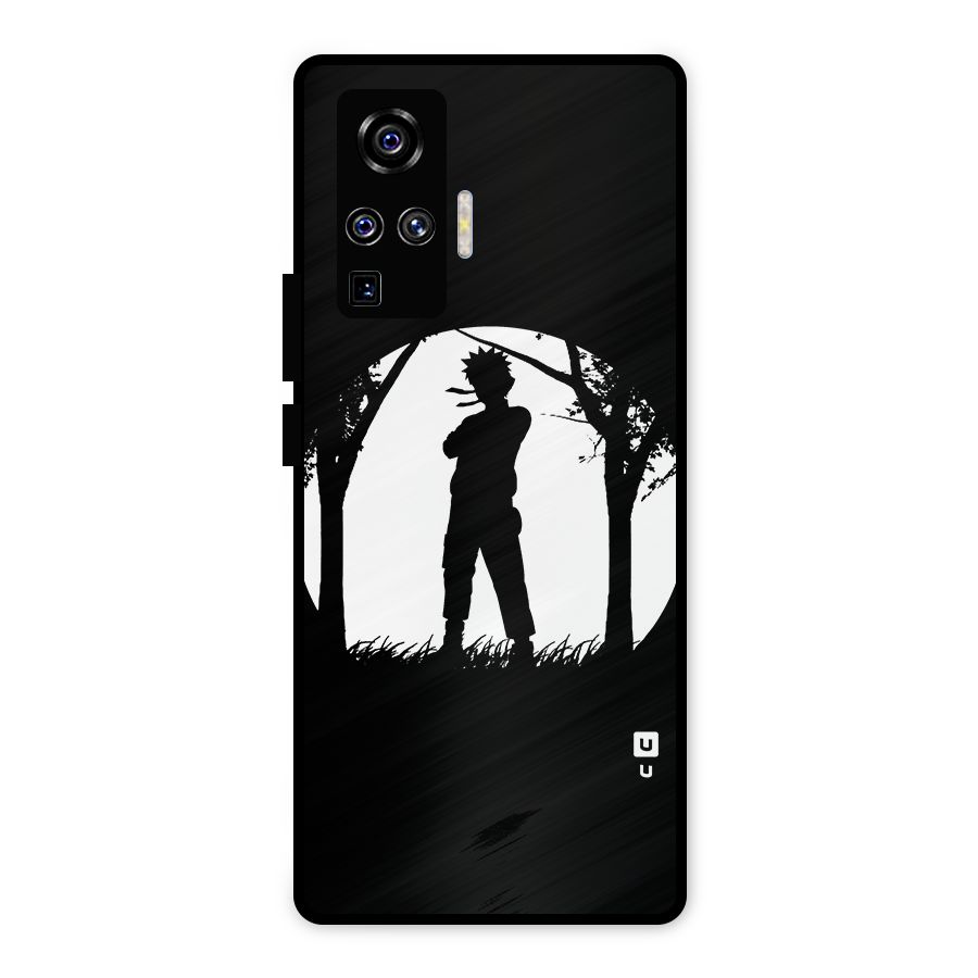 Naruto Silhouette Metal Back Case for Vivo X50 Pro