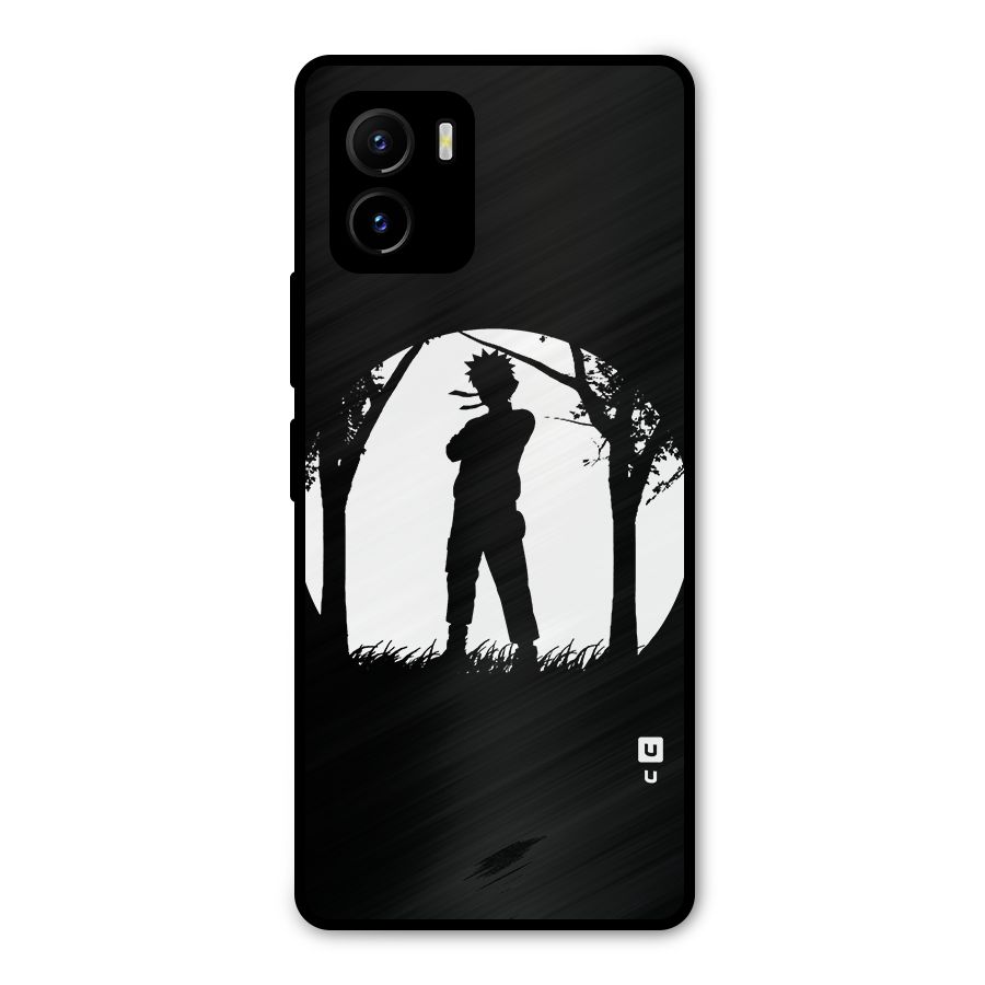 Naruto Silhouette Metal Back Case for Vivo Y15s