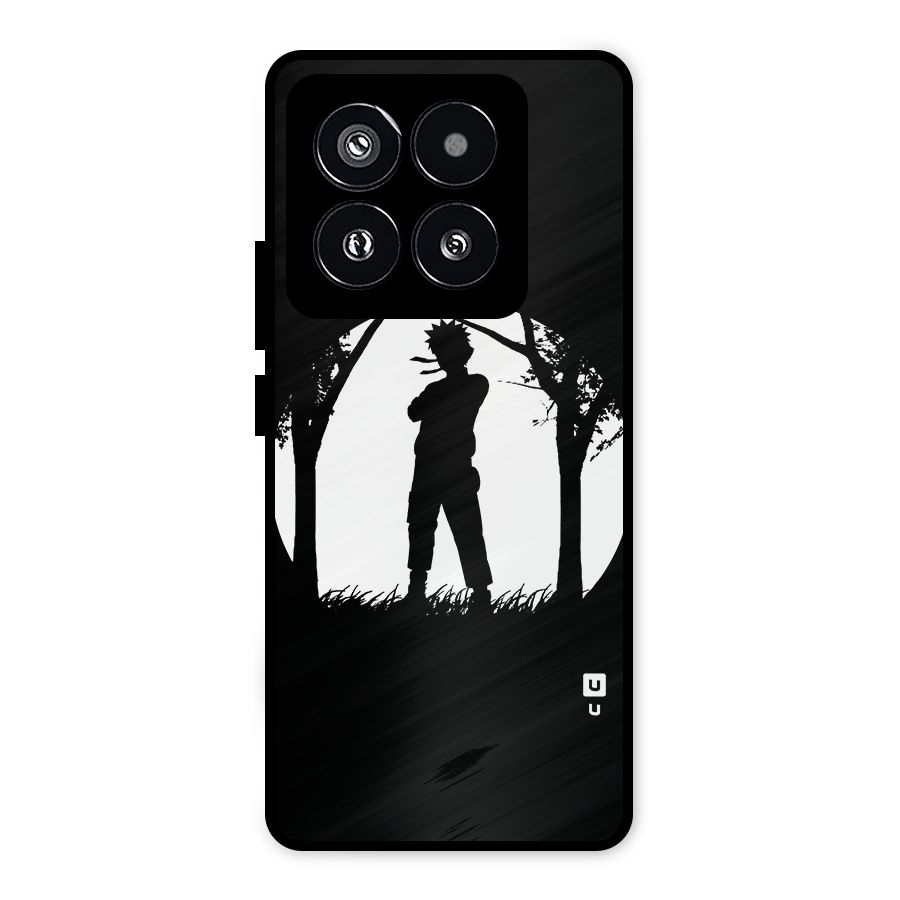 Naruto Silhouette Metal Back Case for Xiaomi 14 Pro