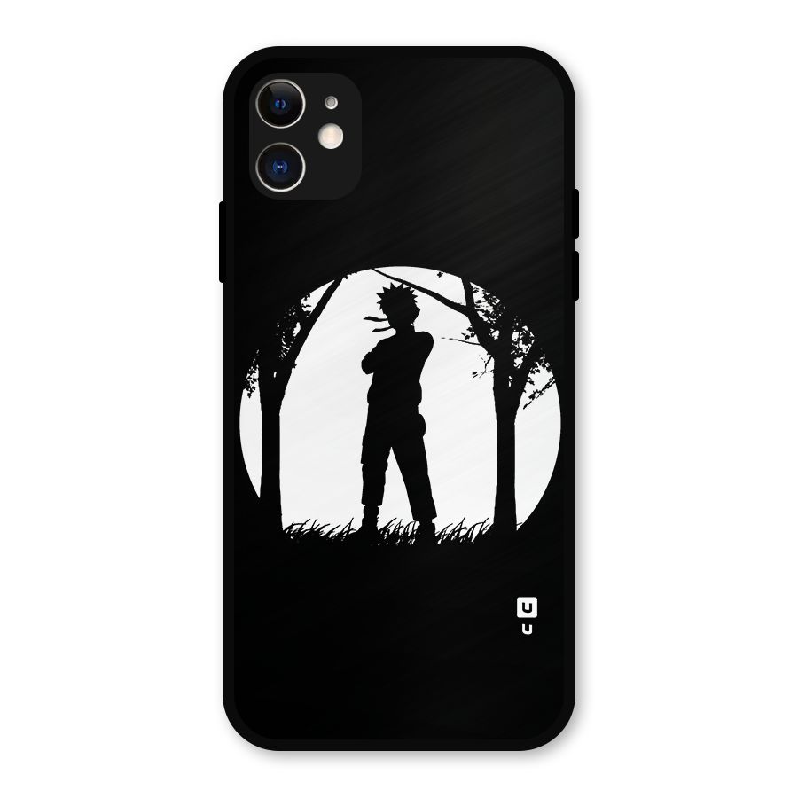 Naruto Silhouette Metal Back Case for iPhone 11